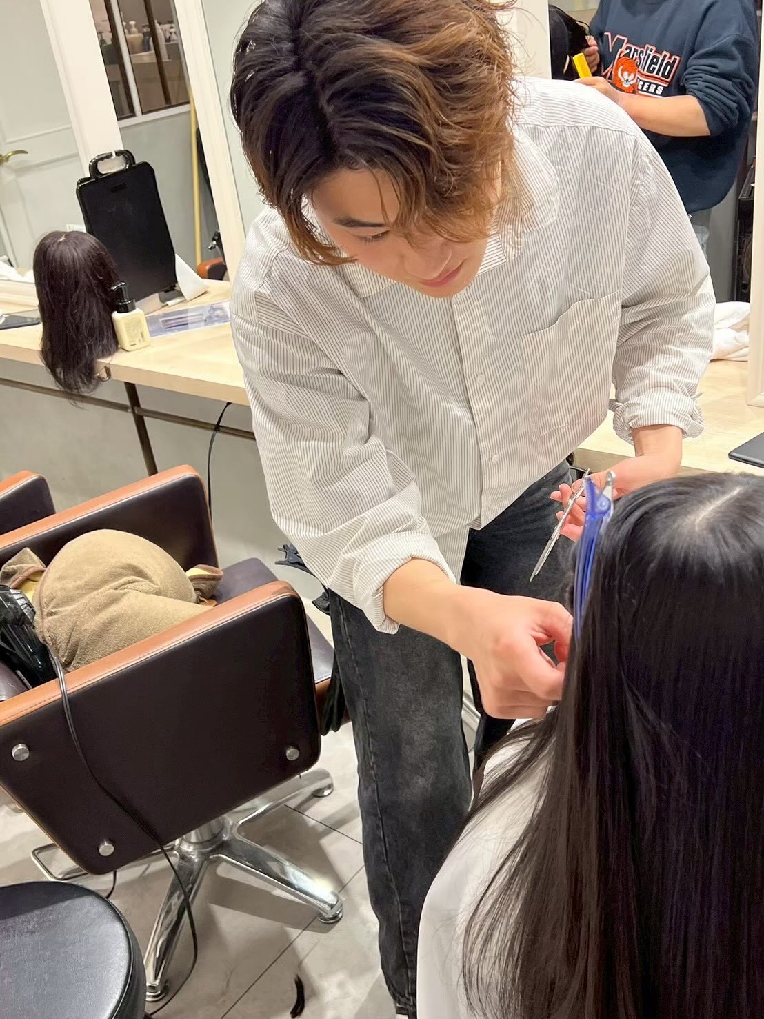 採用Infinityの練習風景✂️